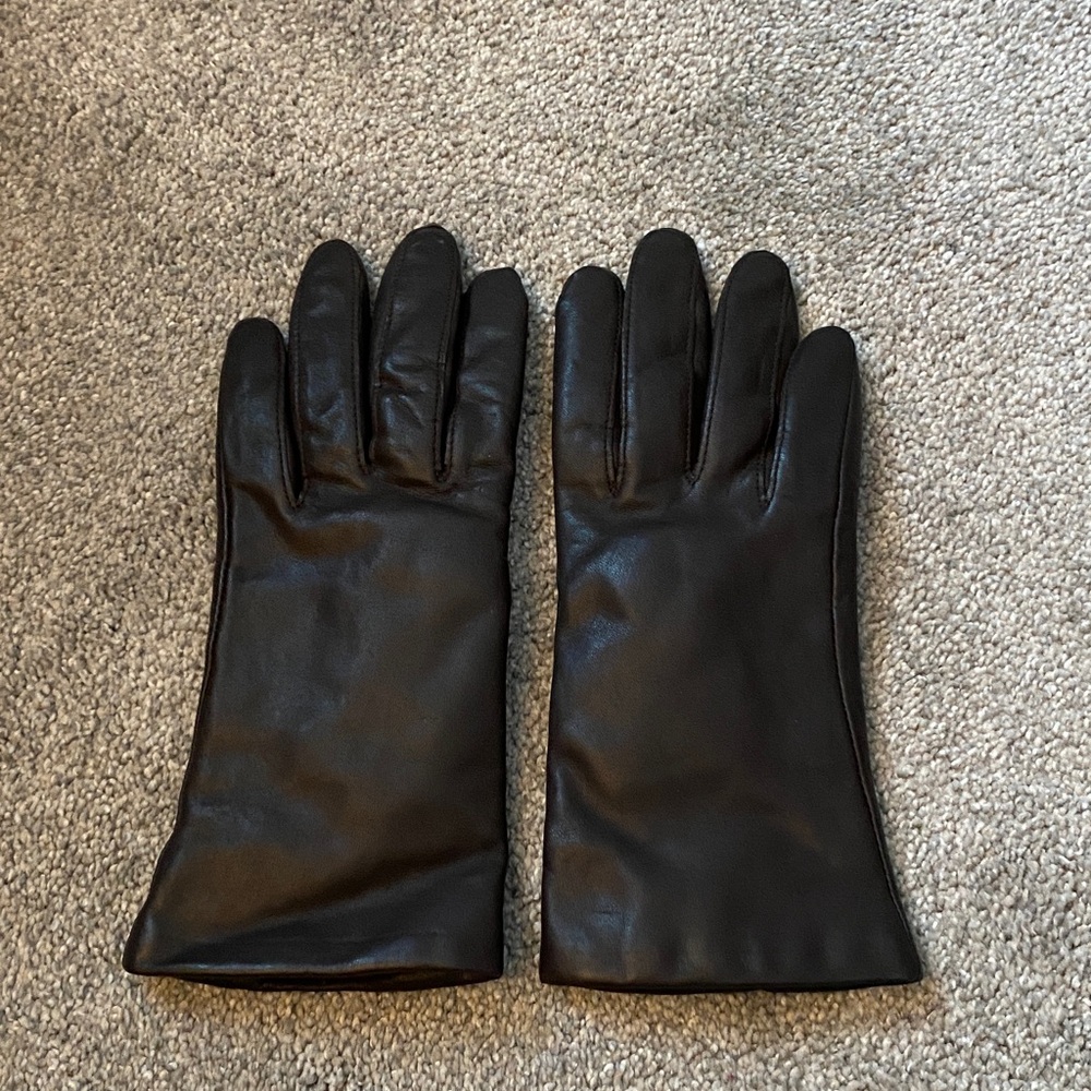 3M Thinsulate Black Leather Gloves